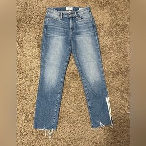 Frame Ankle Jeans with ankle zippers